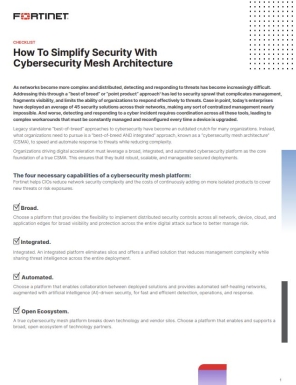 How To Simplify Security With Cybersecurity Mesh Architecture