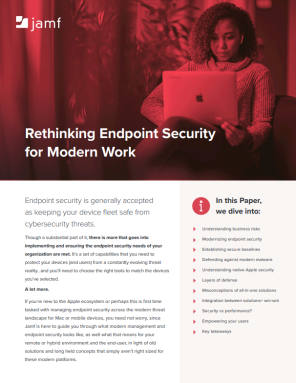 Rethinking Endpoint Security  for Modern Work